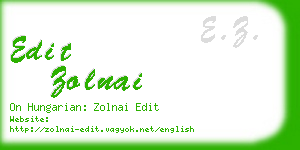 edit zolnai business card